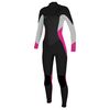 Гидрокостюм женский длинный O'Neill WMS O'RIGINAL FUZE 4/3MM FULL BLK/PUNKPNK/HWYSTRIPE S18, Размер (гидроодежда): 2 (3XS)