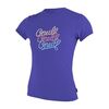 Гидромайка детская O'Neill короткий рукав GIRLS SKINS S/S RASH TEE COBALT (235), Размер (гидроодежда): Дет 16 (3XL)