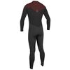 Гидрокостюм мужской длинный O'Neill Hyperfreak Comp 3/2 Zipless Full BLACK/BLOODSHOT S22_O, Размер (гидроодежда): 10 (M), img 2