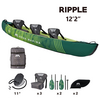 Каноэ надувное трехместное с веслами Aqua Marina Ripple-370