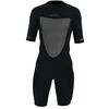 Гидрокостюм мужской короткий Jetpilot FLIGHT 2x2 BZ SS SPRINGSUIT FLATLOCK BLACK/BLACK, Размер (гидроодежда): 18 (3XL)