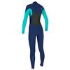 Гидрокостюм женский длинный O'Neill WMS EPIC 3/2 CHEST ZIP FULL NAVY/LIGHT AQUA S21, Размер (гидроодежда): 12 (L), img 2