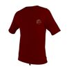 Гидромайка мужская короткий рукав SKINS SURF TEE DARK RED (097), Размер (гидроодежда): 8 (S)