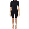 Гидрокостюм женский короткий Jetpilot Flight 2x2 S/S Spring wms Black S22, Размер (гидроодежда): 16 (2XL)