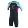 Гидрокостюм детский короткий O'Neill TODDLER REACTOR-2 2MM BACK ZIP S/S SPRING SLATE/BERRY/SEAGLASS S21, Размер (гидроодежда): Дет 4 (XS)