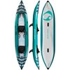 Каяк надувнной 2-местый для туризма Spinera Hybris 410 Teal/Grey/White PVC/HDDS S23