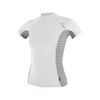 Гидромайка женская O'Neill короткий рукав WMS SIDE PRINT S/S RASH GUARD WHT/HWYSTRIPE S18