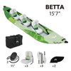 Каяк надувной трехместный с веслами Aqua Marina Betta-475 S23