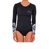 Гидромайка женская длинный рукав Jetpilot Tie Dye L/S Rashie Black/White S21