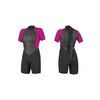 Гидрокостюм женский короткий O'Neill WMS REACTOR-2 2MM BACK ZIP S/S SPRING  BLACK/BERRY S21