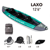 Каяк надувной трехместный с веслами Aqua Marina Laxo-380 S23