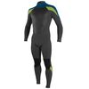 Гидрокостюм мужской длинный O'Neill EPIC 3/2 BACK ZIP FULL BLACK/ULTRA BLUE/DAYGLO S21, Размер (гидроодежда): 14T (XLT)