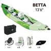 Каяк надувной двухместный с веслами Aqua Marina Betta-412 S23