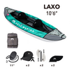 Каяк надувной двухместный с веслами Aqua Marina Laxo-320 S23
