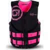 Спасательный жилет неопрен детский O'Brien JUNIOR BLK/PINK S24, Размеры (жилеты): Дет 35-55 kgs