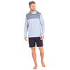 Гидромайка мужская длинный рукав с капюшоном Jetpilot VENTURE LS FISHING HOODED GREY, Размер (гидроодежда): 10 (M)