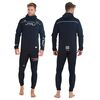 Гидрокуртка мужская с капюшоном Jetpilot RX VAULT TOUR COAT BLACK/WHITE, Размер (гидроодежда): 10 (M)