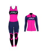Гидрокостюм жен.длинный без рукавов+гидрокуртка на молнии Jetpilot RX LADIES JANE+JACKET NAV/PNK