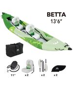 Каяк надувной двухместный с веслами Aqua Marina Betta-412