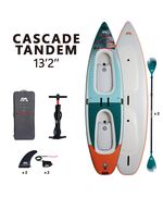 Каяк/SUP-доска надувная с веслом двухместная Aqua Marina Cascade Tandem 13'2"