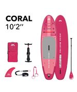 SUP-доска надувная с веслом Aqua Marina Coral (Raspberry) 10'2"