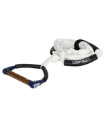 Фал с рукояткой для вейксерфинга O'Brien HANDLE PRO SURF 10" w/ POLY LINE BLUE BROWN