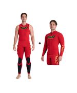 Гидрокостюм муж. длинный без рукавов+гидрокуртка на молнии Jetpilot VAULT RACE JOHN & JACKET Red