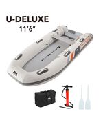 Лодка ПВХ с транцем под мотор Aqua Marina DELUXE U-TYPE Yacht Tender 3.5m with DWF Air Deck