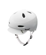 Защитный шлем для велосипеда и скейта женский BERKELEY GLOSS VISOR WHITE