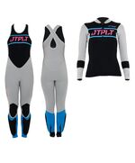 Гидрокостюм женский длинный без рукавов+гидрокуртка на молнии Jetpilot Matrix Race Jane and Jacket wms. Grey/Blue S20