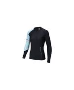 Гидромайка женская длинный рукав AQUA MARINA ILLUSION Women’s Rashguard LS (BLACK Print) S19