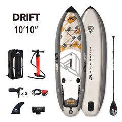 SUP-доска надувная с веслом для рыбалки Aqua Marina Drift 10'10" S24