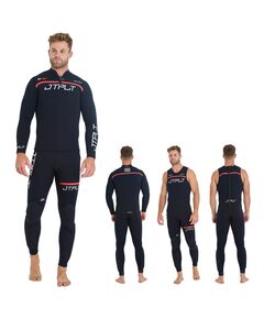 Гидрокостюм муж. длинный без рукавов+гидрокуртка на молнии JP RX VAULT RACE JOHN+JACKET BLACK/WHITE