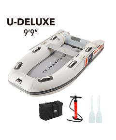 Лодка ПВХ с транцем под мотор Aqua Marina DELUXE U-TYPE Yacht Tender 2.98m with DWF Air Deck