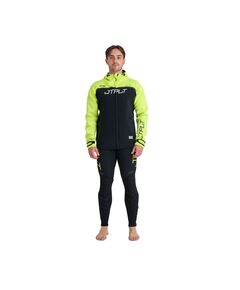 Гидрокуртка мужская с капюшоном Jetpilot VAULT TOUR COAT Black/Yellow