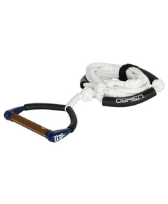 Фал с рукояткой для вейксерфинга O'Brien HANDLE PRO SURF 10" w/ POLY LINE BLUE BROWN