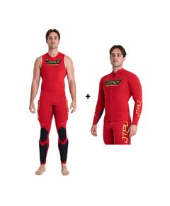 Гидрокостюм муж. длинный без рукавов+гидрокуртка на молнии Jetpilot VAULT RACE JOHN & JACKET Red