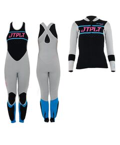 Гидрокостюм женский длинный без рукавов+гидрокуртка на молнии Jetpilot Matrix Race Jane and Jacket wms. Grey/Blue S20