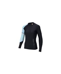 Гидромайка женская длинный рукав AQUA MARINA ILLUSION Women’s Rashguard LS (BLACK Print) S19