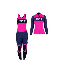Гидрокостюм женский длинный без рукавов + гидрокуртка на молнии Jetpilot RX Jane and Jacket wms Navy/Pink S21