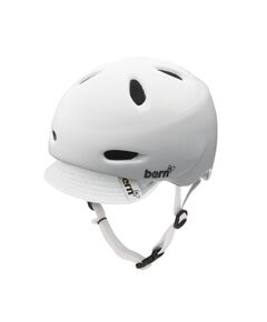 Защитный шлем для велосипеда и скейта женский BERKELEY GLOSS VISOR WHITE