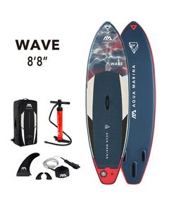 SUP-доска надувная для сёрфинга Aqua Marina Wave 8'8" S23