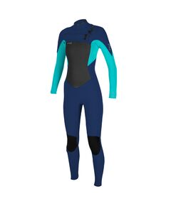 Гидрокостюм женский длинный O'Neill WMS EPIC 3/2 CHEST ZIP FULL NAVY/LIGHT AQUA S21