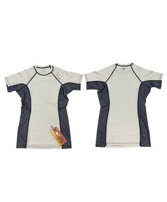 Гидромайка женская короткий рукав O'NEILL WMS SIDE PRINT S/S CREW WHITE/COASTAL:BLK (DS9)