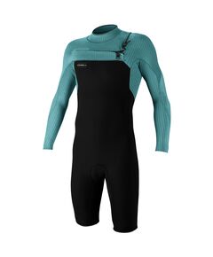 Гидрокостюм мужской короткий с длинным рукавом O'Neill Hyperfreak 2mm Chest Zip L/S Spring BLACK/TIDE POOL S22_O