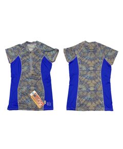 Гидромайка женская короткий рукав O'NEILL WMS FRONT-ZIP CAP SLEEVE BATIKI/TAHITNBLU (DN4)