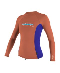 Гидромайка детская O'Neill длинный рукав GIRLS PREMIUM SKINS L/S RASH GUARD CORALPNCH/COBALT/CORALPN S18