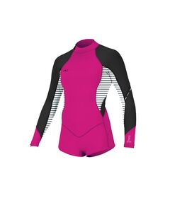 Гидрокостюм женский O'Neill без ног длинный рукав WMS BAHIA 2/1MM BZ L/S SHORT SPRING PUNKPNK/HWYSTRIPE/BLK S18