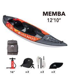 Каяк надувной двухместный с веслами Aqua Marina Memba-390 S23