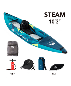 Каяк надувной одноместный Aqua Marina Steam-312 S23